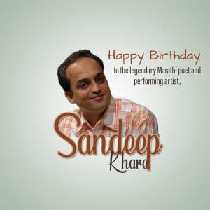 Sandeep Khare Birthday graphic