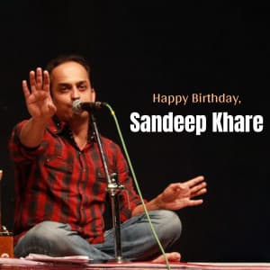 Sandeep Khare Birthday creative image