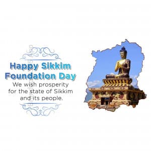 Sikkim Foundation Day ad post