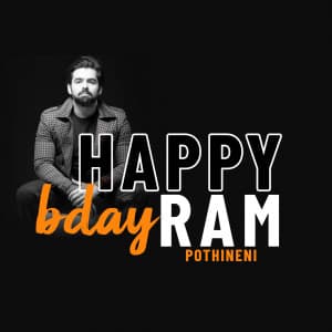 Ram Pothineni Birthday poster Maker