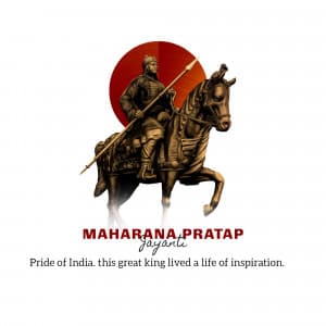 Maharana Pratap Jayanti Instagram Post