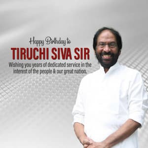 Tiruchi Siva Birthday marketing flyer