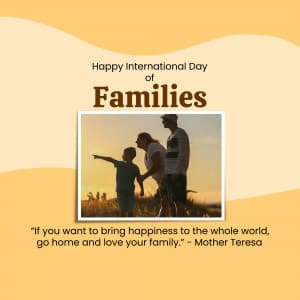 International Day of Families ad post