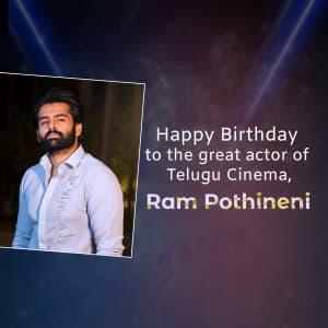 Ram Pothineni Birthday flyer