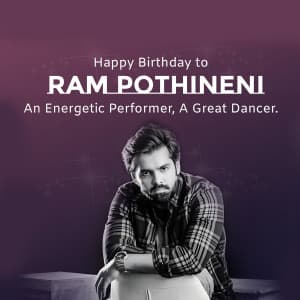 Ram Pothineni Birthday event poster