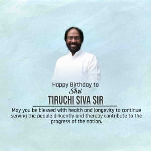 Tiruchi Siva Birthday whatsapp status poster