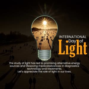 International Day of Light greeting image