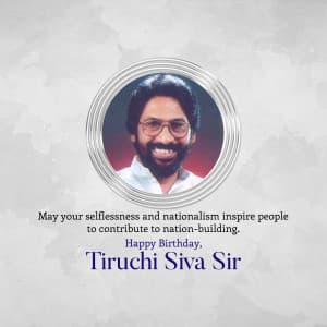 Tiruchi Siva Birthday event advertisement