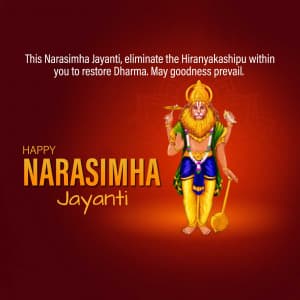 Narasimha Jayanti poster Maker