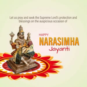 Narasimha Jayanti event advertisement