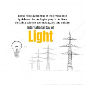 International Day of Light marketing poster