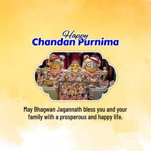 Chandan Purnima whatsapp status poster