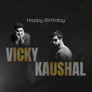 Vicky Kaushal Birthday event advertisement