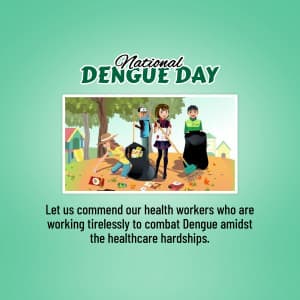 National Dengue Day advertisement banner