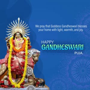 Gandheshwari Puja Facebook Poster