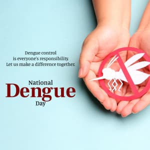 National Dengue Day greeting image