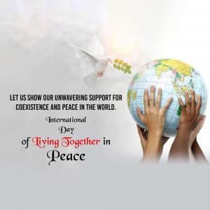 International Day of Living Together in Peace creative image