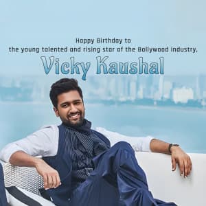 Vicky Kaushal Birthday banner