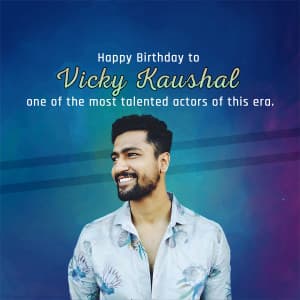 Vicky Kaushal Birthday poster