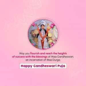 Gandheshwari Puja poster Maker