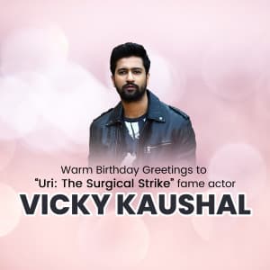 Vicky Kaushal Birthday event poster