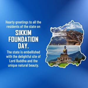 Sikkim Foundation Day marketing flyer
