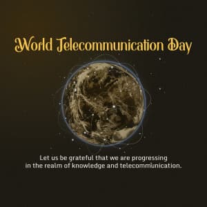 World Telecommunication Day marketing poster