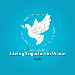 International Day of Living Together in Peace Facebook Poster