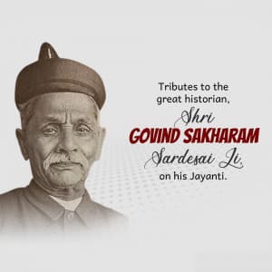 Govind Sakharam Sardesai Jayanti creative image