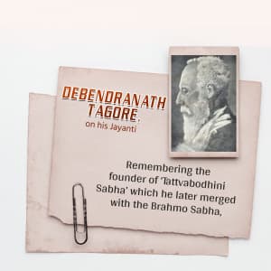 Debendranath Tagore Jayanti Instagram Post