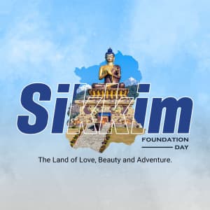 Sikkim Foundation Day Instagram Post