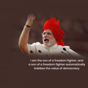 PM. Narendra Modi ji Quote Instagram banner