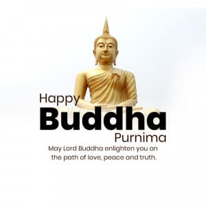 Buddha Purnima marketing poster