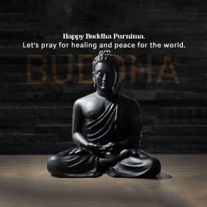 Buddha Purnima marketing flyer