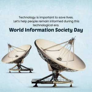 World Information Society Day marketing poster