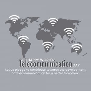 World Telecommunication Day Facebook Poster