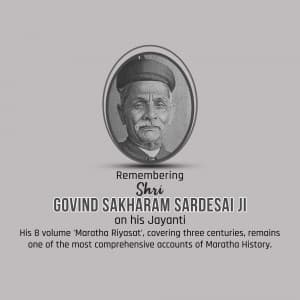 Govind Sakharam Sardesai Jayanti Instagram Post