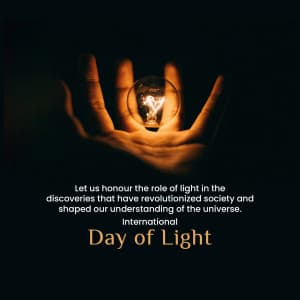 International Day of Light poster Maker