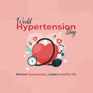 World Hypertension Day event advertisement