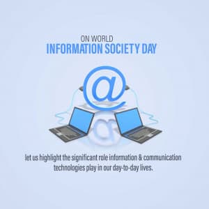 World Information Society Day marketing flyer
