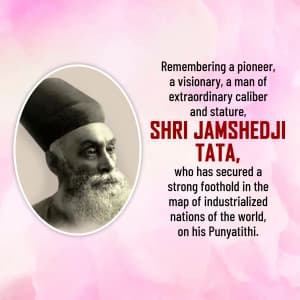 Jamsetji Tata Punyatithi greeting image