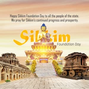 Sikkim Foundation Day event advertisement