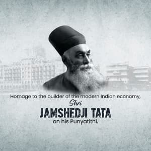 Jamsetji Tata Punyatithi graphic