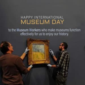 International Museum Day marketing flyer