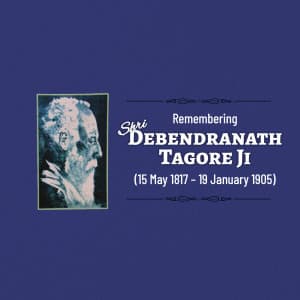 Debendranath Tagore Jayanti event advertisement