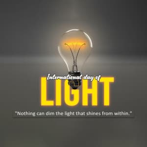 International Day of Light event advertisement