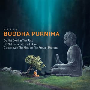 Buddha Purnima creative image