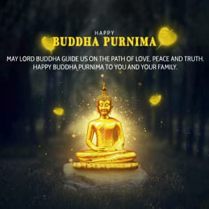 Buddha Purnima Facebook Poster