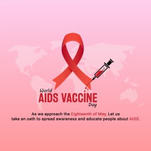 World AIDS Vaccine Day advertisement banner