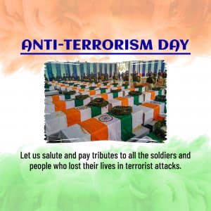 Anti-Terrorism Day greeting image
